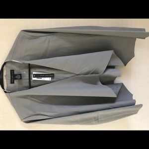 Joan Vass Faux Leather Jacket Blazer
